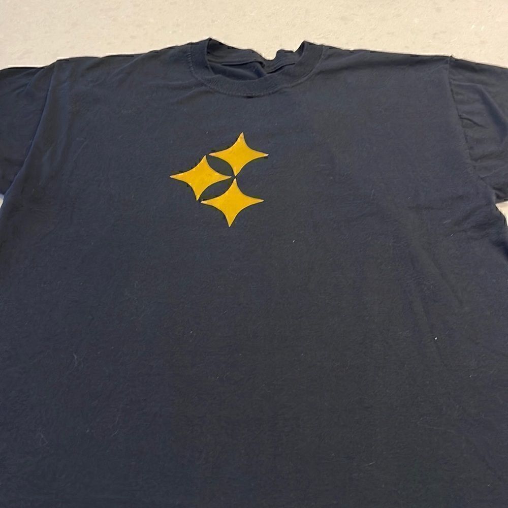 Pittsburgh Steelers Super Bowl XL mens blur tshirt size l-xl see measurements.